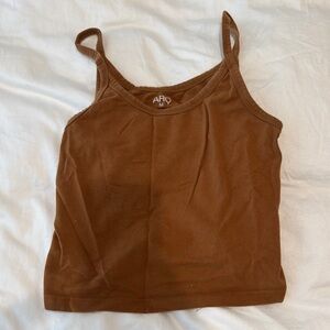 ARQ Brown Fitted Sleeveless Camisole